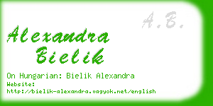 alexandra bielik business card